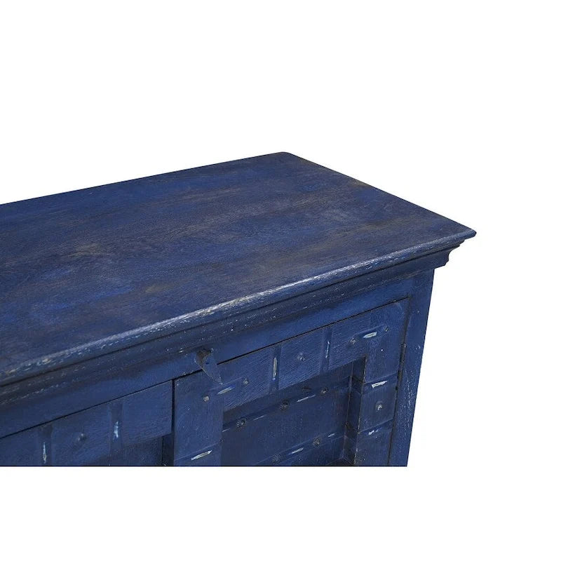 Bahut en bois bleu Woodland 72