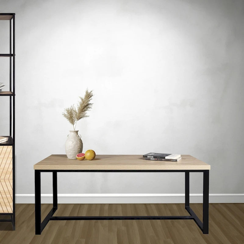 Bali Coastal Modern Stolik Kawowy Blat z Naturalnego Drewna