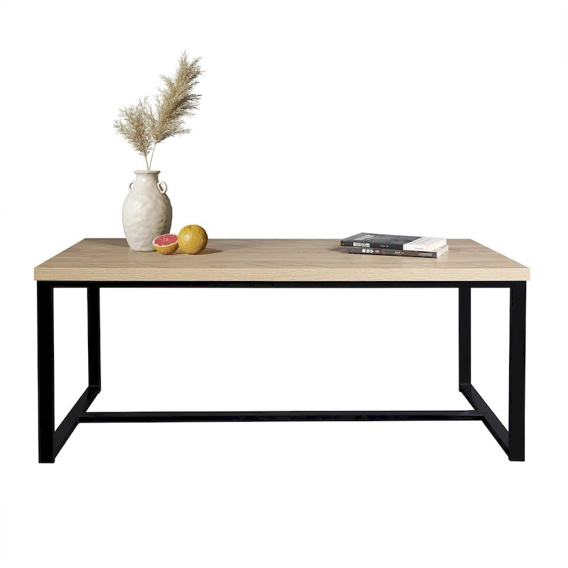 Bali Coastal Modern Stolik Kawowy Blat z Naturalnego Drewna