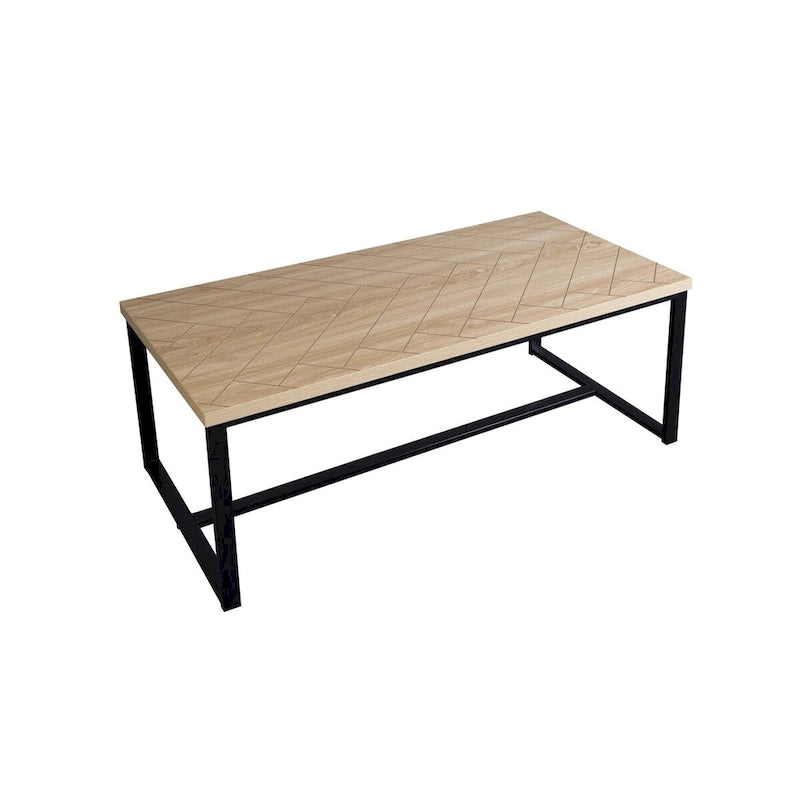 Bali Coastal Modern Stolik Kawowy Blat z Naturalnego Drewna