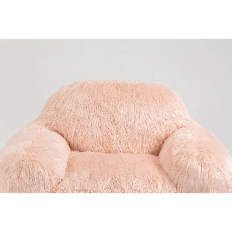 Fauteuil poire pour adulte, canapé paresseux à poils longs, rempli de mousse haute densité, chaise moderne et confortable pour adolescent