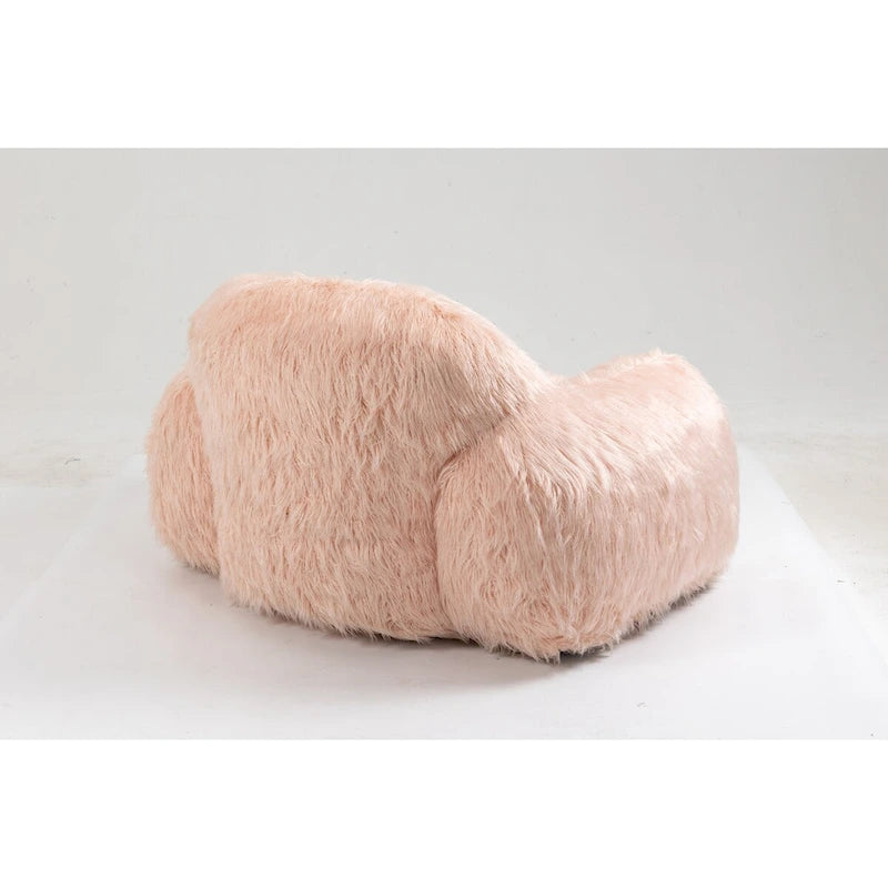 Fauteuil poire pour adulte, canapé paresseux à poils longs, rempli de mousse haute densité, chaise moderne et confortable pour adolescent