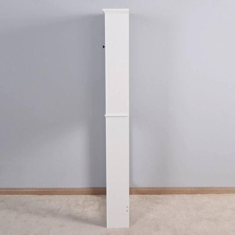 Meuble de rangement en bois pour salle de bain au-dessus des toilettes - 23,62 x 7,72 x 67,32 pouces
