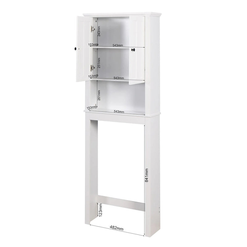 Meuble de rangement en bois pour salle de bain au-dessus des toilettes - 23,62 x 7,72 x 67,32 pouces