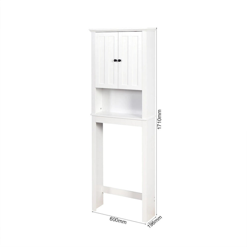 Meuble de rangement en bois pour salle de bain au-dessus des toilettes - 23,62 x 7,72 x 67,32 pouces