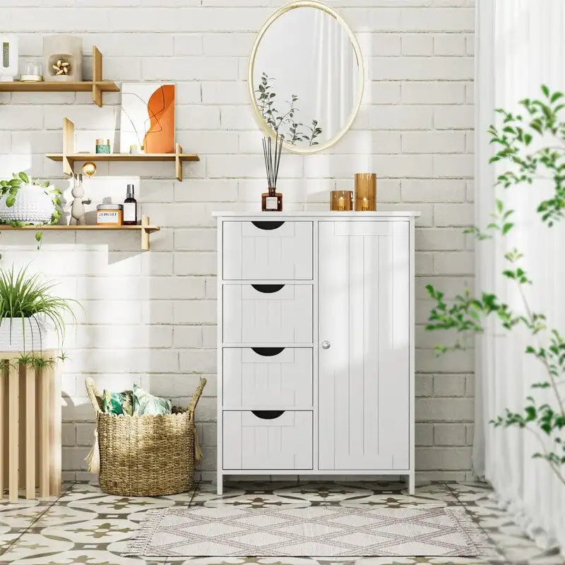 Meuble de Rangement Salle de Bain - 11.9P x 21.9L x 32H