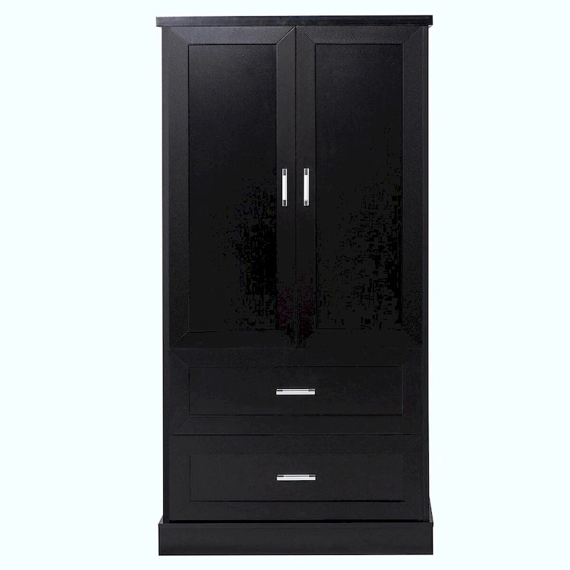 Meuble de rangement haut de salle de bain de 162 cm avec deux portes et tiroirs