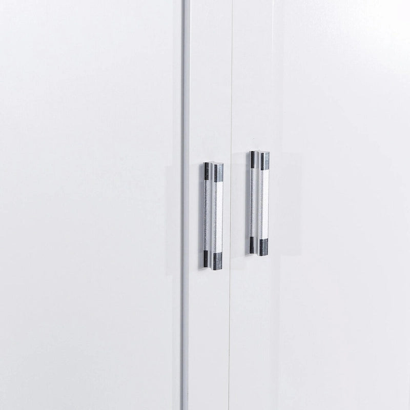 Meuble de rangement haut de salle de bain de 162 cm avec deux portes et tiroirs