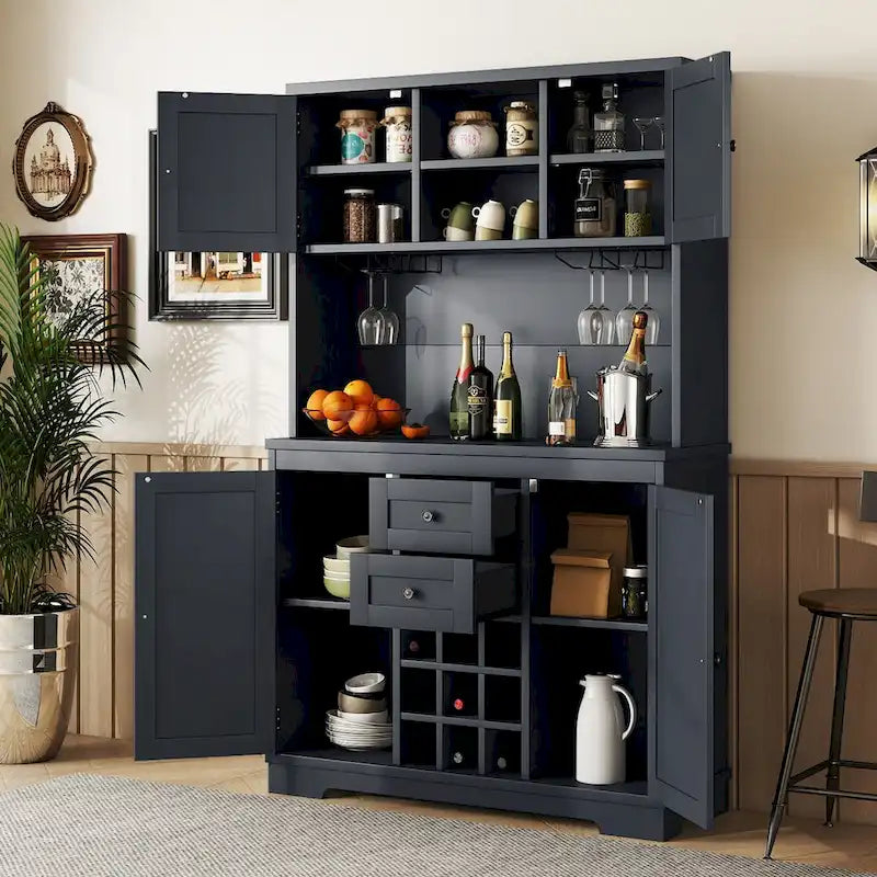 Meuble de cuisine de 73,8 po de hauteur avec rangement - S.O.