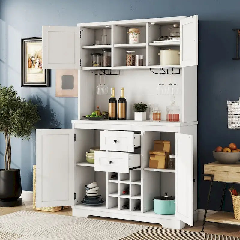 Meuble de cuisine de 73,8 po de hauteur avec rangement - S.O.