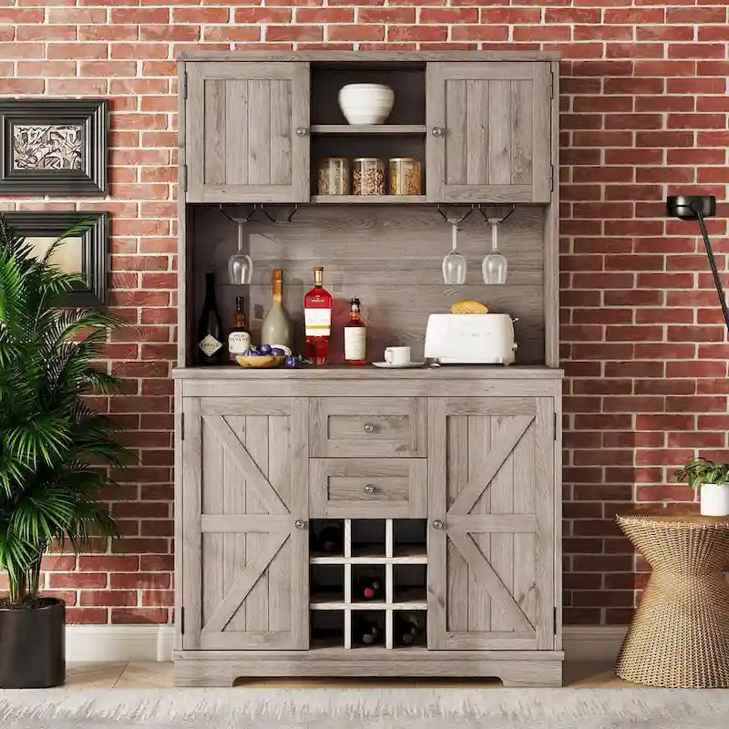 Meuble de cuisine de 73,8 po de hauteur avec rangement - S.O.