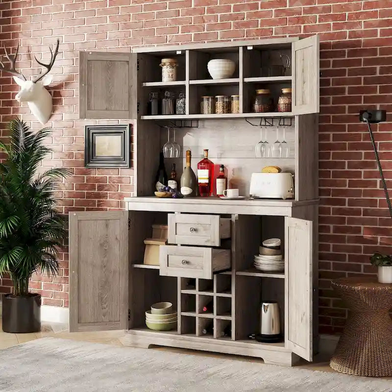 Meuble de cuisine de 73,8 po de hauteur avec rangement - S.O.