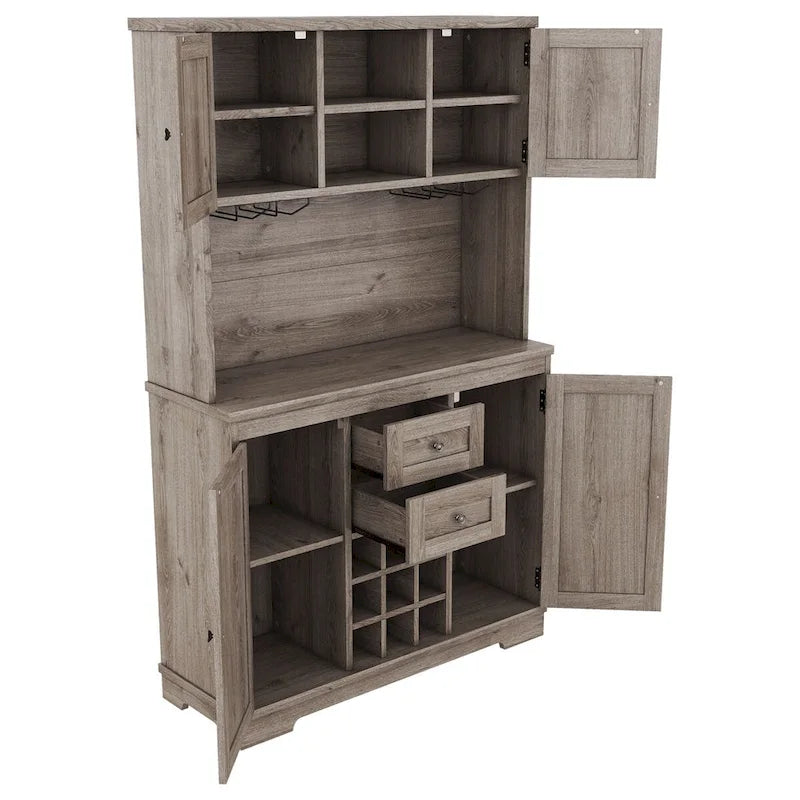 Meuble de cuisine de 73,8 po de hauteur avec rangement - S.O.