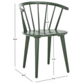 SAFAVIEH Home Blanchard, chaise d'appoint à broche courbée 45,7 cm [LOT de 2] - 53,3 L x 53,3 P x 76,2 H