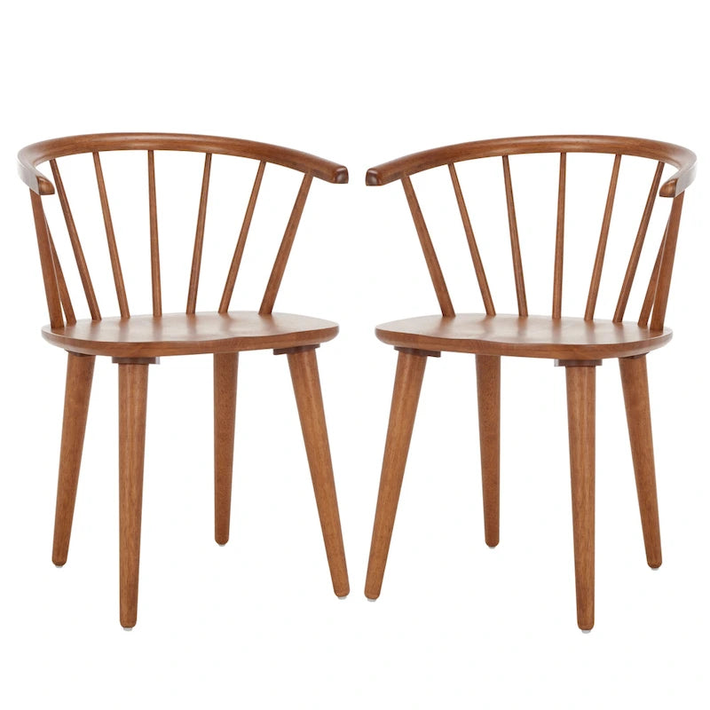 SAFAVIEH Home Blanchard, chaise d'appoint à broche courbée 45,7 cm [LOT de 2] - 53,3 L x 53,3 P x 76,2 H