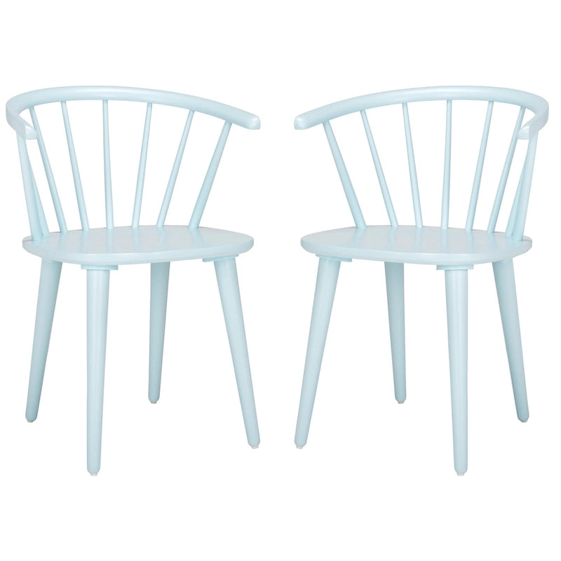 SAFAVIEH Home Blanchard, chaise d'appoint à broche courbée 45,7 cm [LOT de 2] - 53,3 L x 53,3 P x 76,2 H