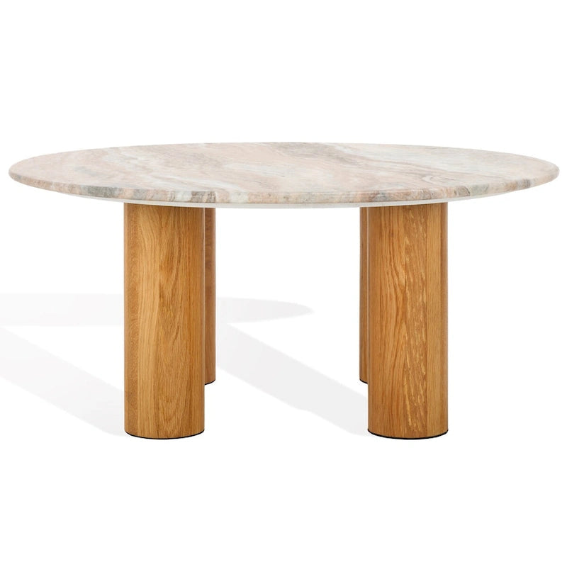 Table basse ronde en marbre Tylee SAFAVIEH Couture - 36Wx36Dx16H