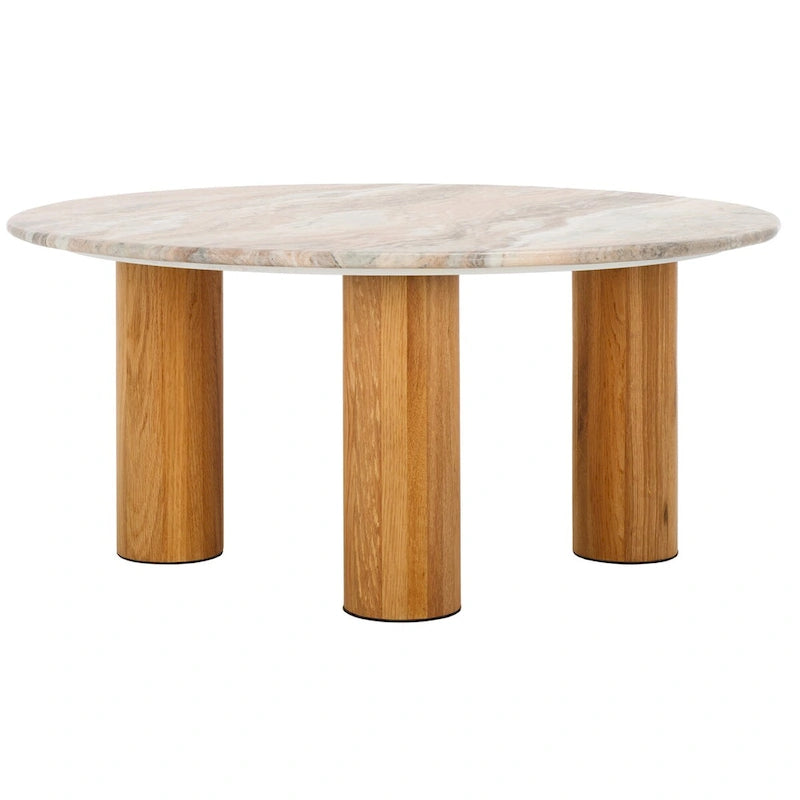 Table basse ronde en marbre Tylee SAFAVIEH Couture - 36Wx36Dx16H