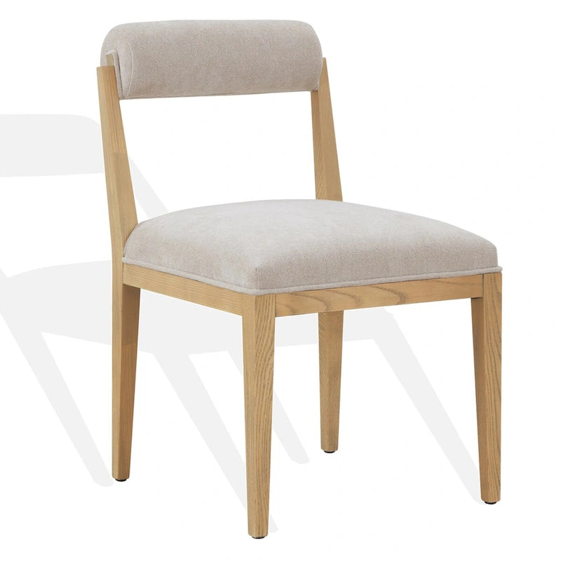 Chaise de salle à manger SAFAVIEH Couture Oaklie à dossier roulé de 20 pouces - 20Lx25Px33H