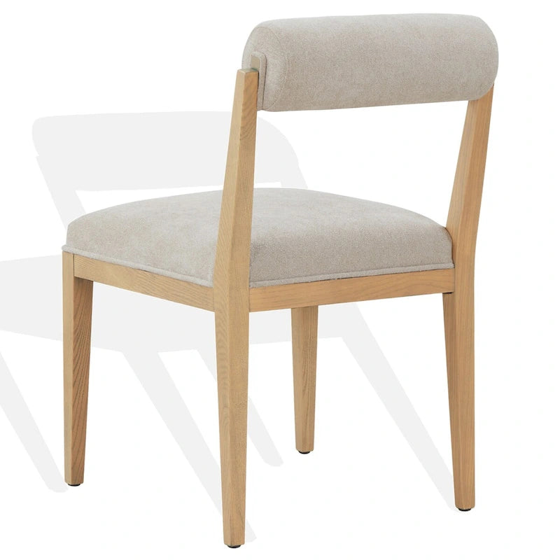 Chaise de salle à manger SAFAVIEH Couture Oaklie à dossier roulé de 20 pouces - 20Lx25Px33H