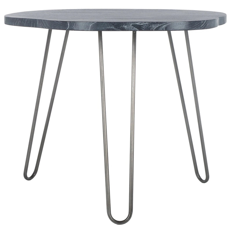 Table de salle à manger SAFAVIEH Lozka plateau bois gris/blanc délavé - 39,4 x 35,4 x 29,9 - 39Lx35Px30H