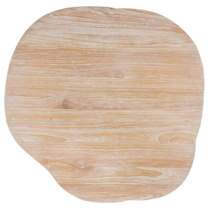 Table de salle à manger SAFAVIEH Lozka plateau bois gris/blanc délavé - 39,4 x 35,4 x 29,9 - 39Lx35Px30H