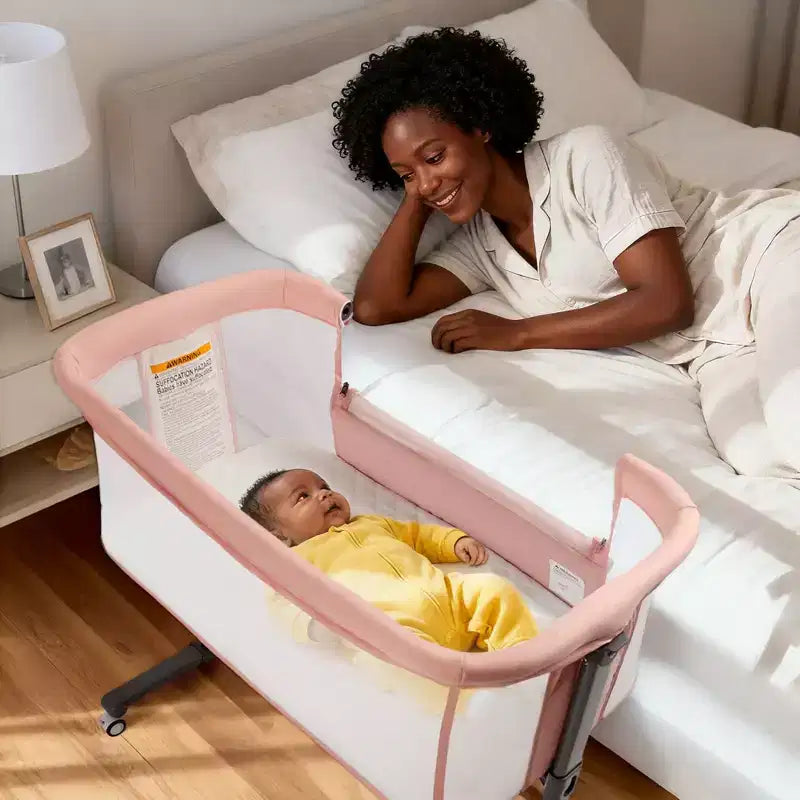 Moïse Bébé sur Roues – Beige / Gris / Rose, Cododo, pour 1 Bébé