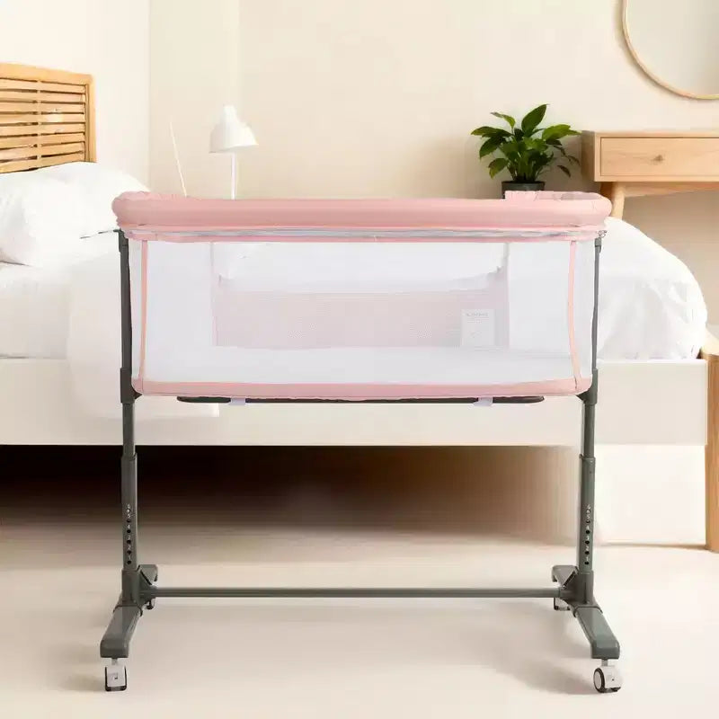 Moïse Bébé sur Roues – Beige / Gris / Rose, Cododo, pour 1 Bébé