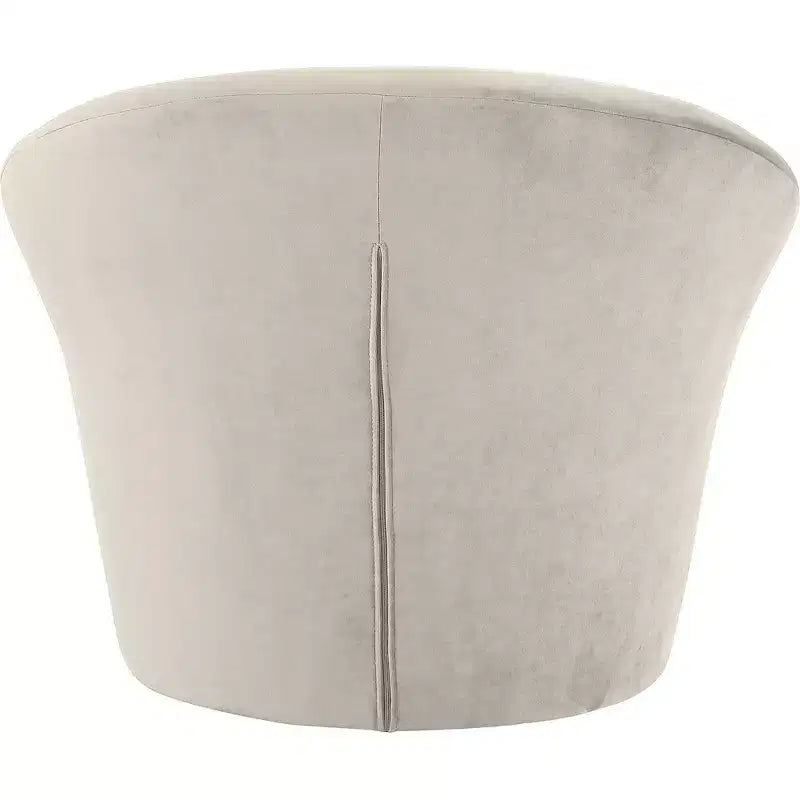 Fauteuil d'appoint en velours – Siège simple | Beige / Noir / Marron / Camel / Cognac / Crème / Vert / Fauve / Taupe