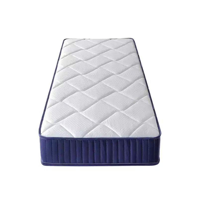 6 Matelas hybride blanc, ressorts ensachés + mousse à mémoire de forme, simple / simple XL, 1 personne