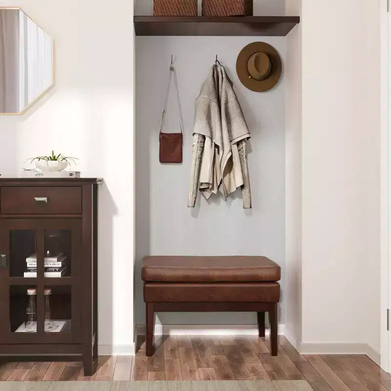 WyndenHall Bragg Small Ottoman Bench