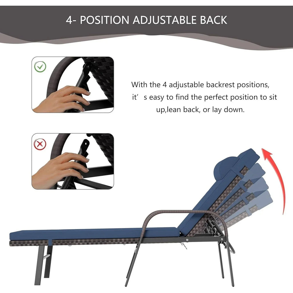 Kullavik 3-PiecesOutdoor Chaise Lounge Set
