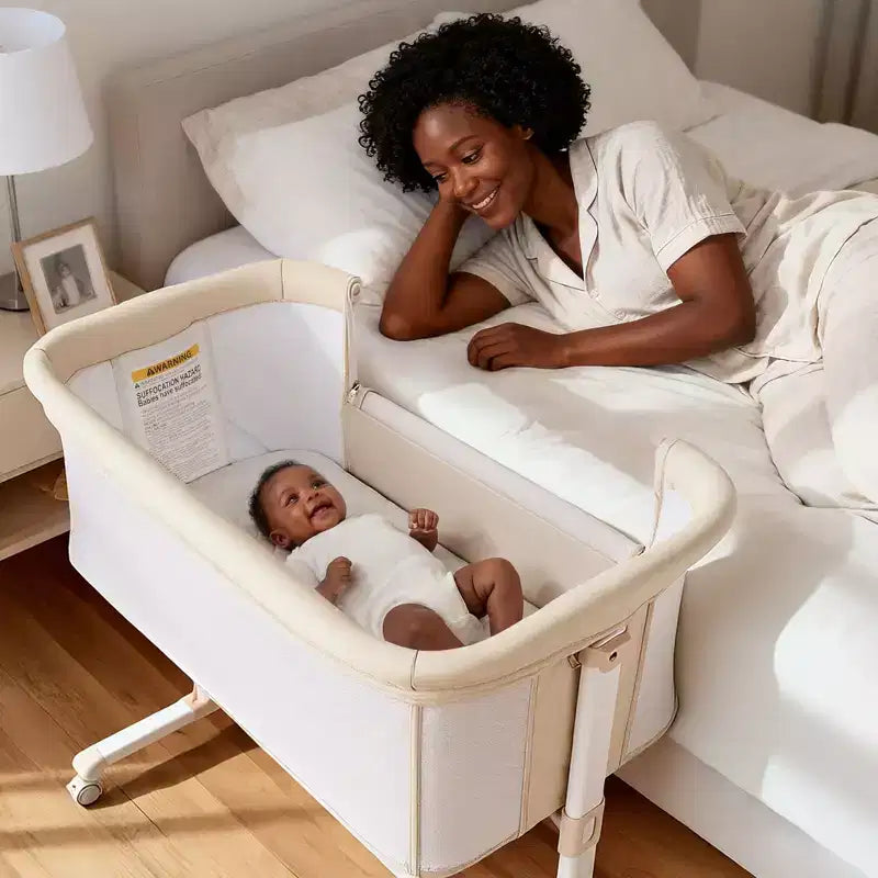 Moïse Bébé sur Roues – Beige / Gris / Rose, Cododo, pour 1 Bébé