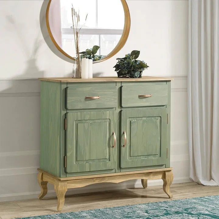 Wood Buffet Sideboard Green
