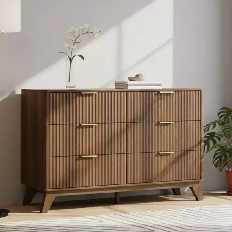 Karl Home 47In. Double Row 6 Drawer Grid Chest Dresser