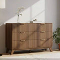 Karl Home 47In. Double Row 6 Drawer Grid Chest Dresser