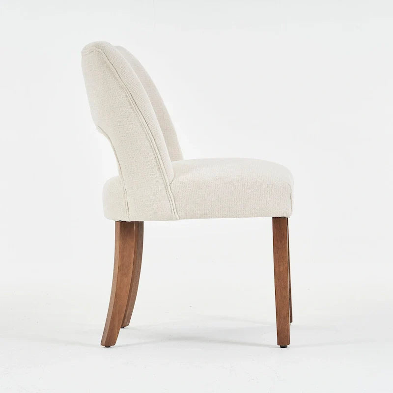 Set of 4 Fabric-upholstered Dining Chairs