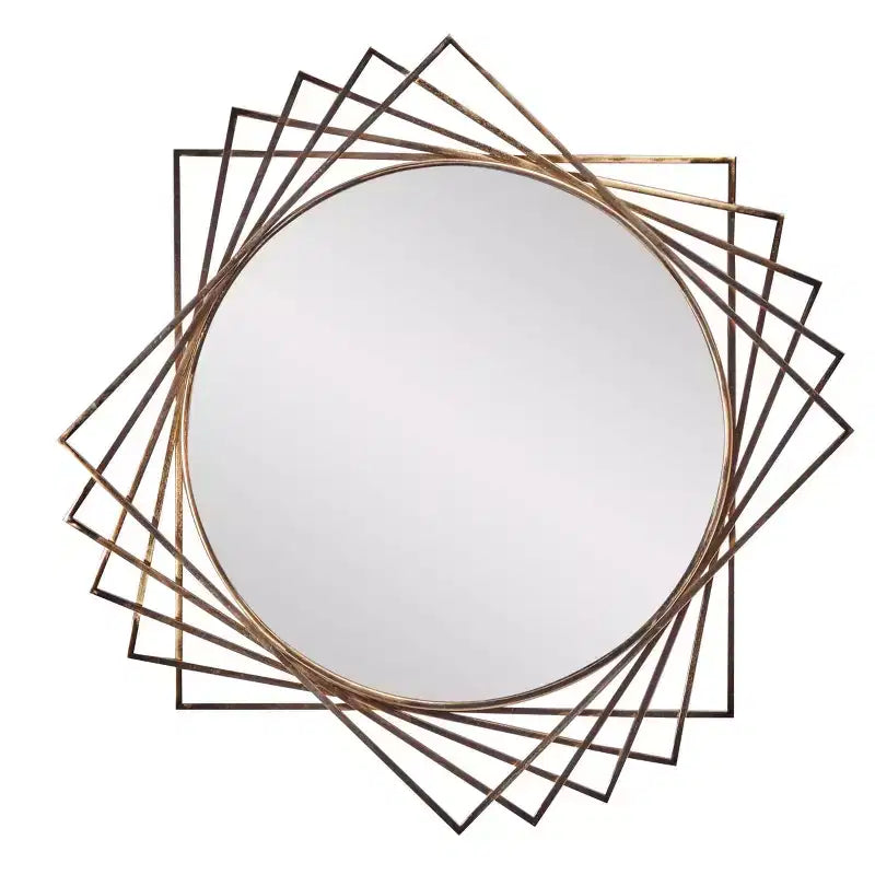 Metal Geometric Wall Mirror - Olivia & May