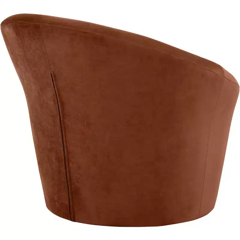 Fauteuil d'appoint en velours – Siège simple | Beige / Noir / Marron / Camel / Cognac / Crème / Vert / Fauve / Taupe