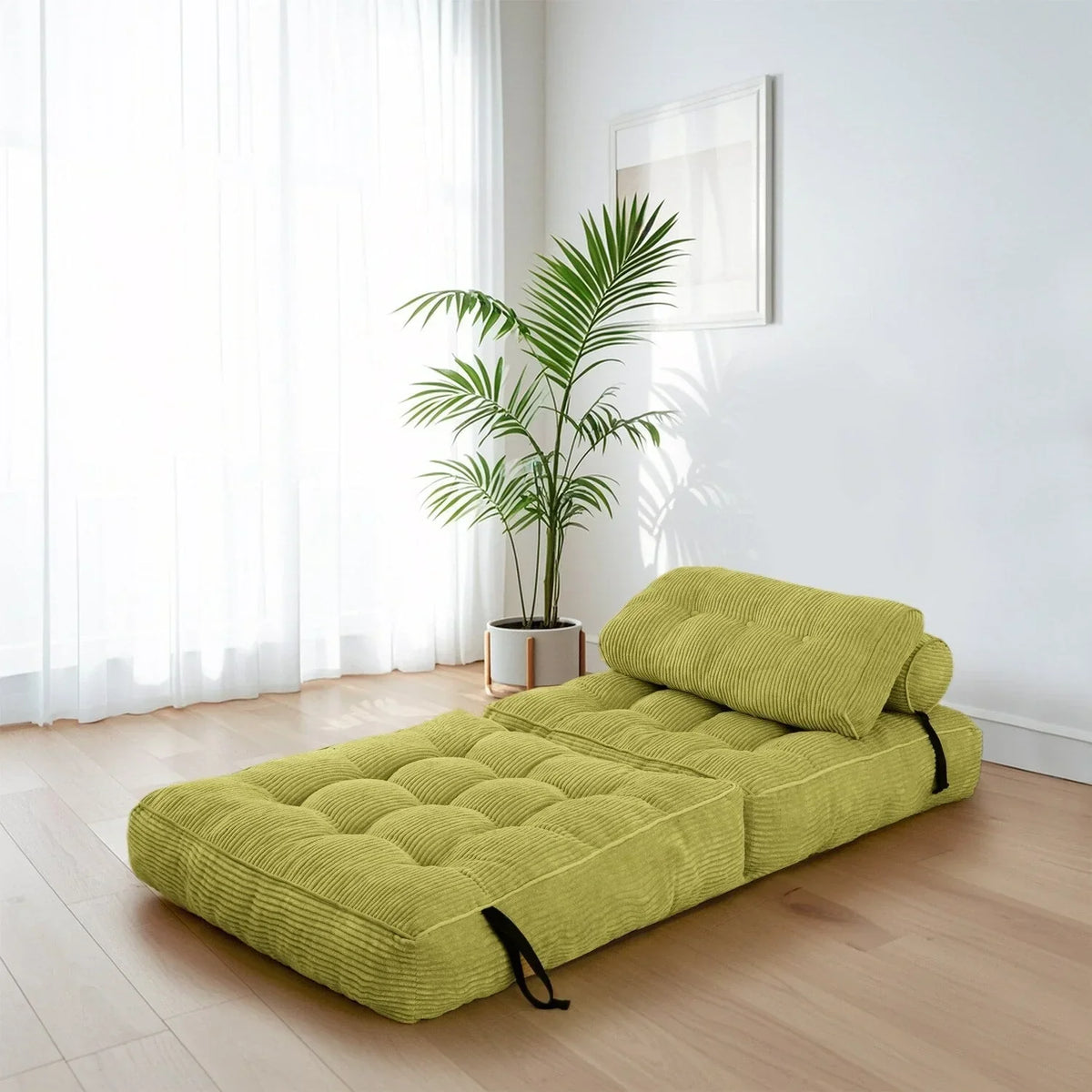 8 Corduroy Folding Couch Sofa Bed,Single